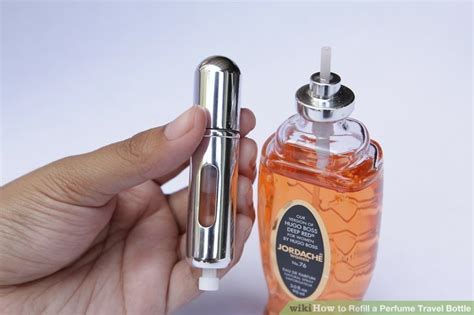 how to refill a traveling bottle